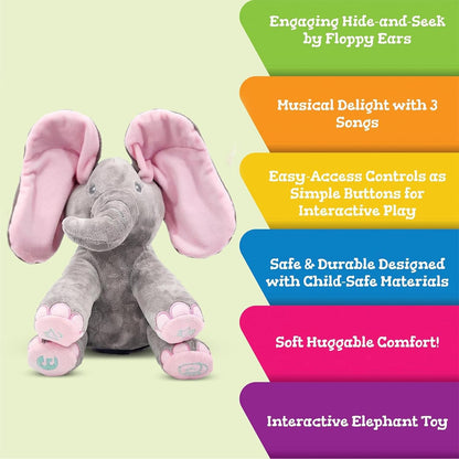 EllieBoo™ Peek-A-Boo Elephant Toy