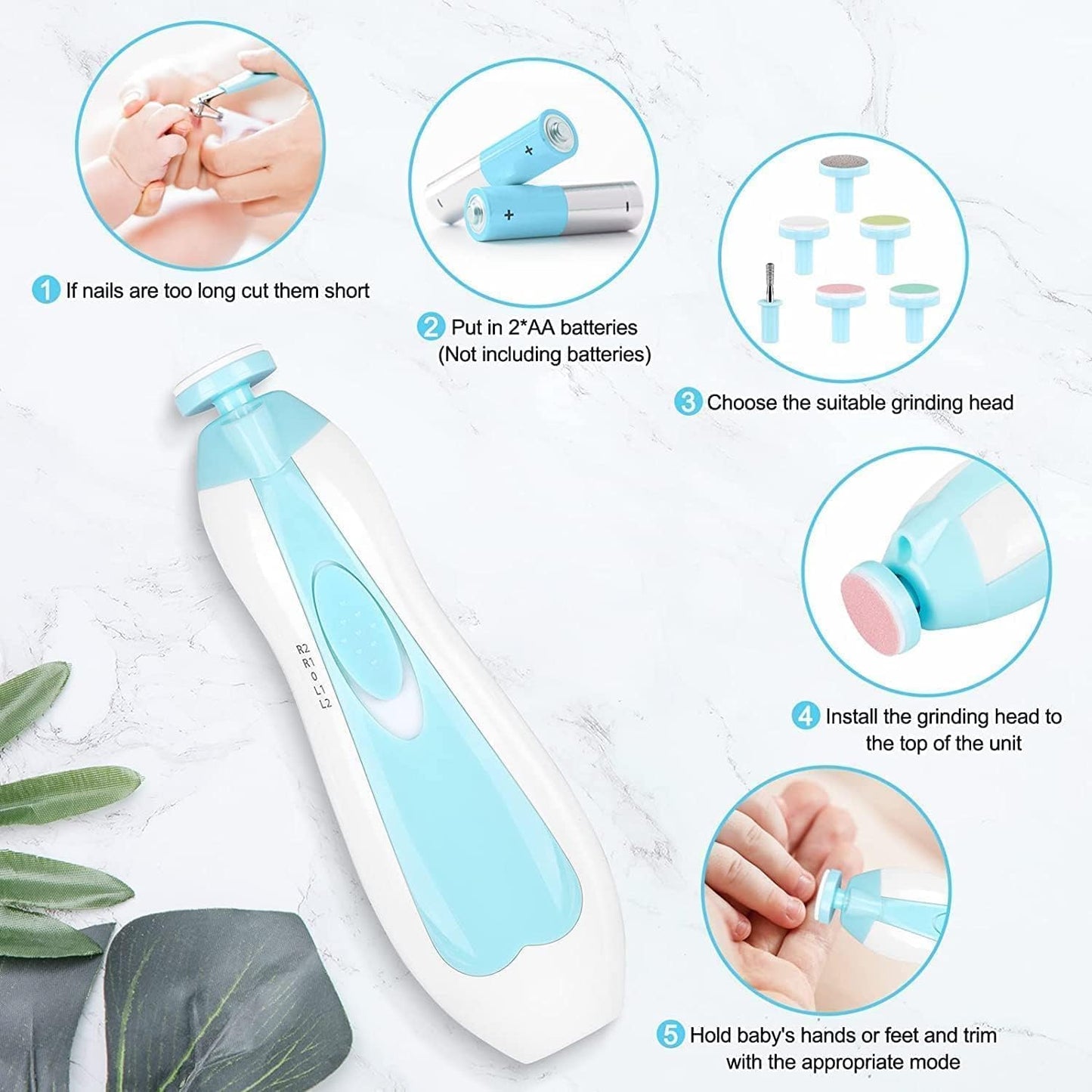 TippyTrim™ -  Baby Nail Trimmer & Grooming Kit