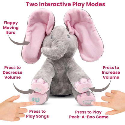 EllieBoo™ Peek-A-Boo Elephant Toy