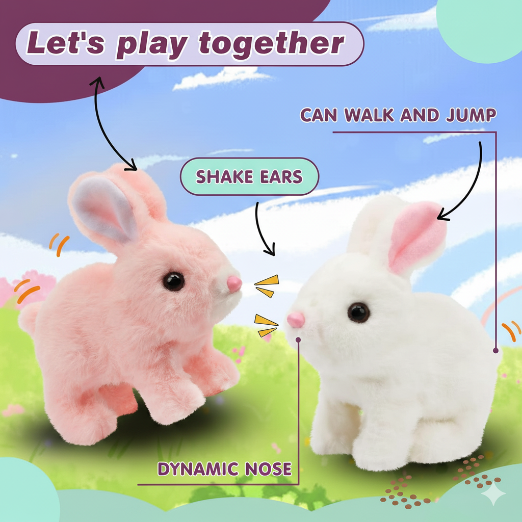 HappyHopper™ Hopping Rabbit Toy