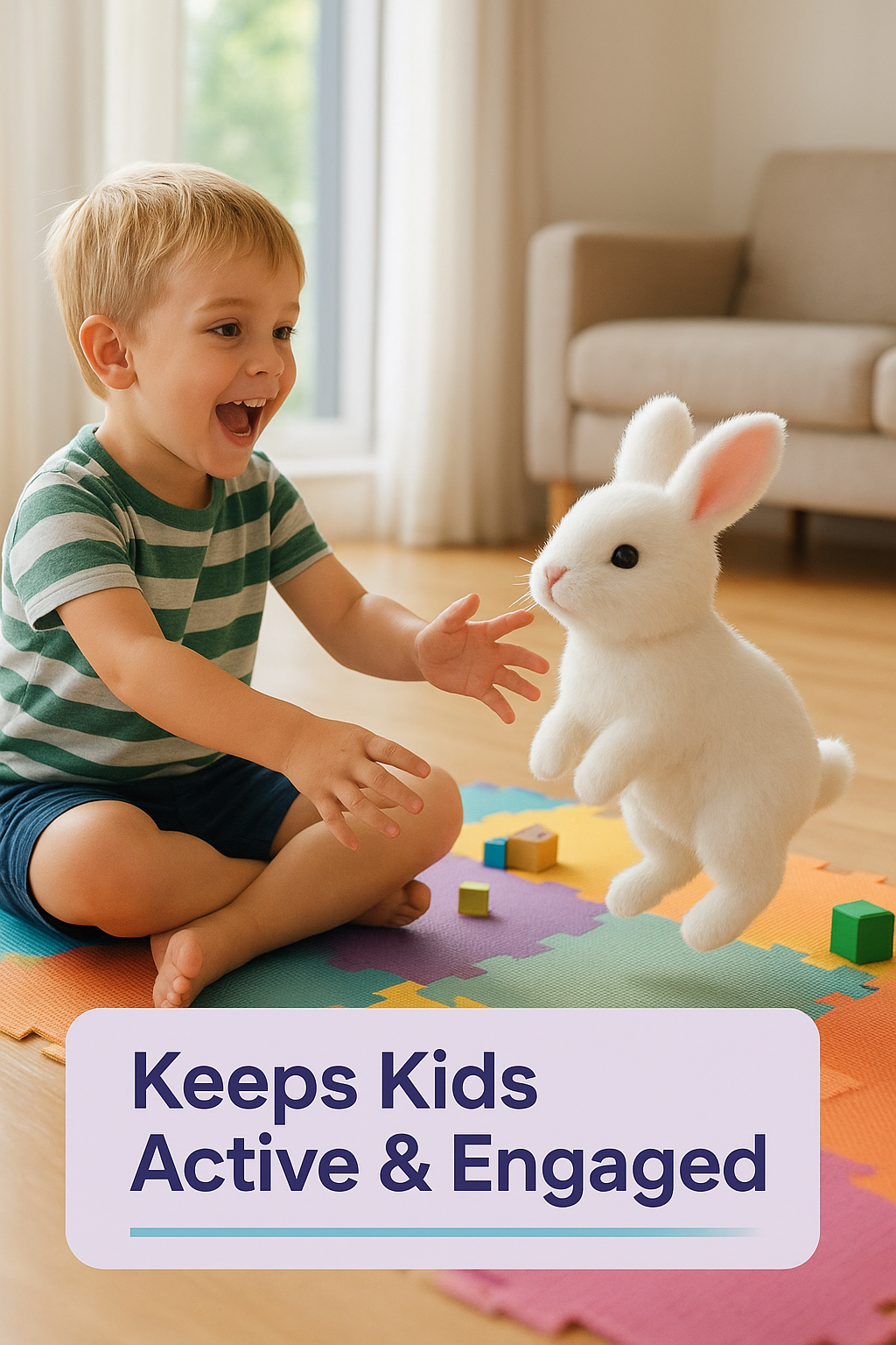 HappyHopper™ Hopping Rabbit Toy